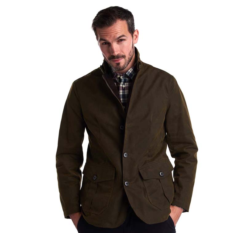 Barbour Countrywear Collection – Lutz Wax Jacket – Olive – The Jail Dornoch
