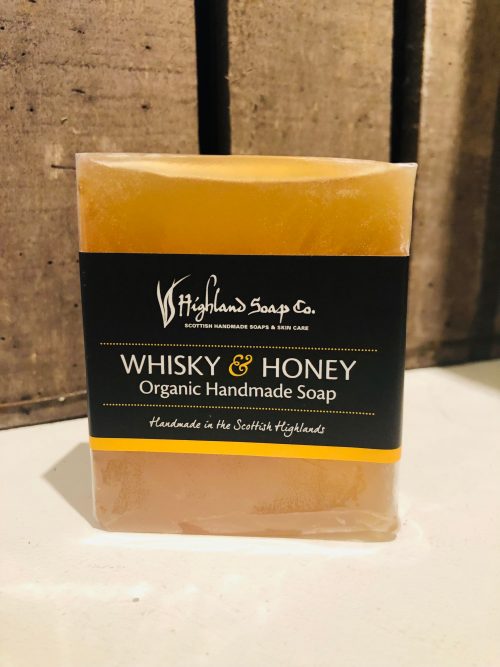 highland soap company whisky and honey organic soap jail dornoch