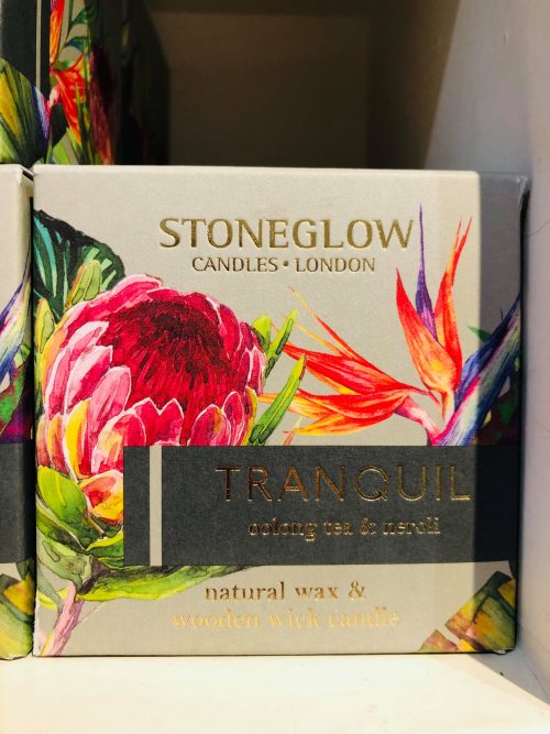 stoneglow wood wick candle tranquil jail dornoch