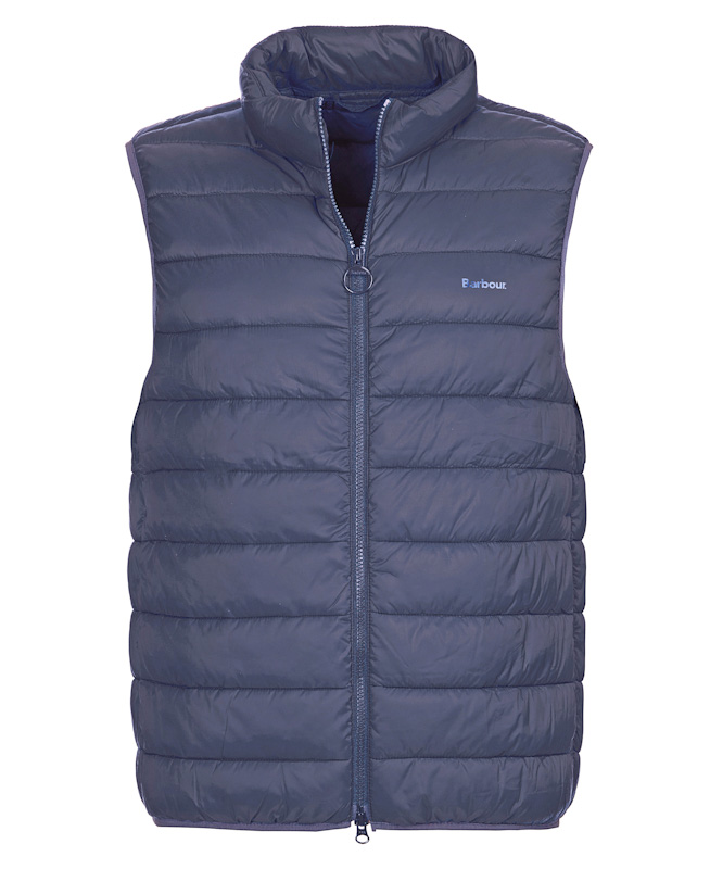 GENTS BARBOUR BRETBY GILET NAVY JAIL DORNOCH