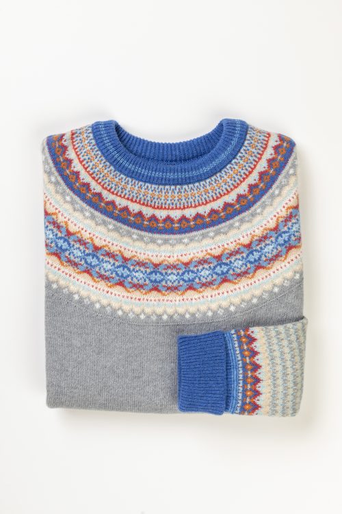 eribe knitwear alpine sweater cornflower jail dornoch