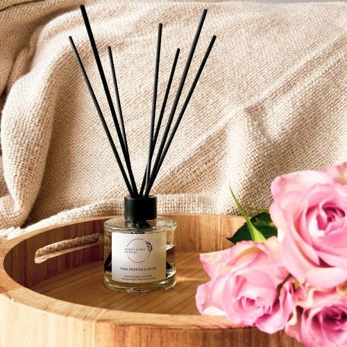pink pepper and rose reed diffuser jail dornoch perfect scents highland
