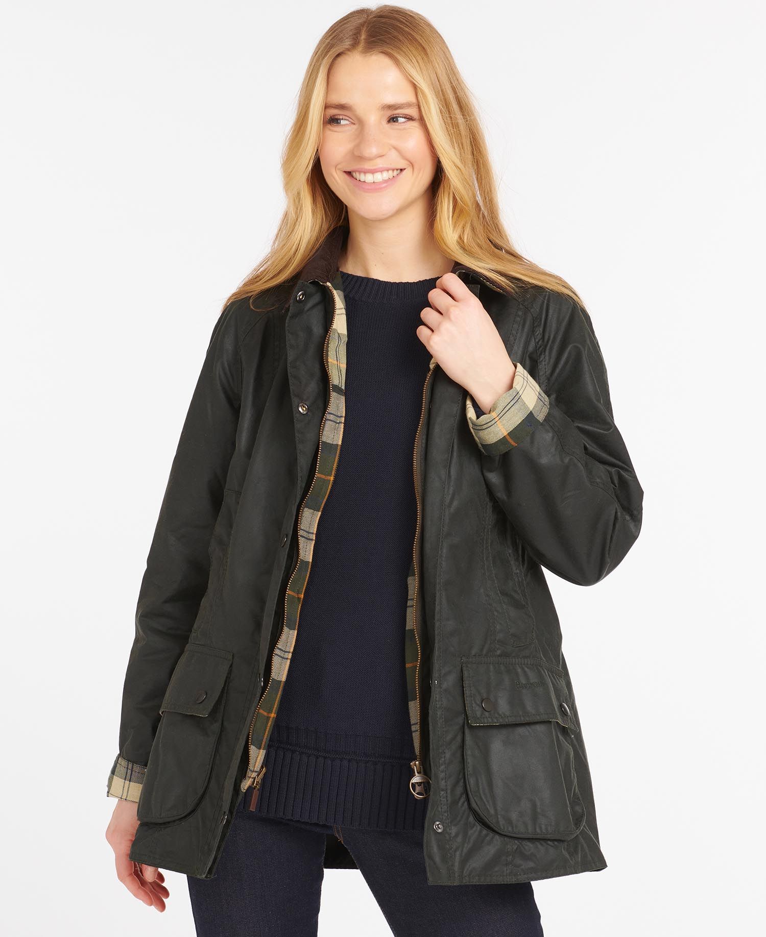Barbour – Beadnell Wax Jacket – Sage – The Jail Dornoch