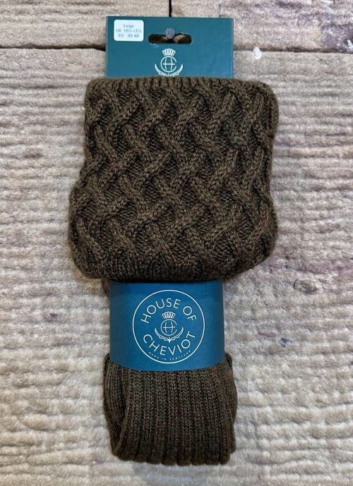 GENTS HOUSE OF CHEVIOT SOCKS RANNOCH SOCK BRACKEN COLOUR JAIL DORNOCH