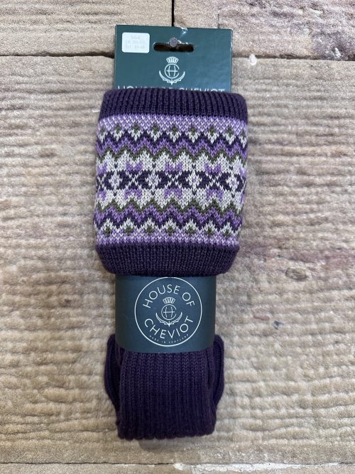 HOUSE OF CHEVIOT SOCKS LADY FAIR ISLE JAIL DORNOCH