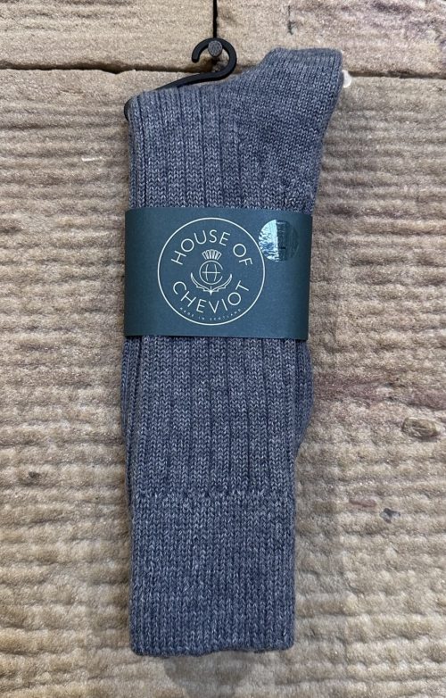 House of cheviot largs socks mid grey jail dornoch