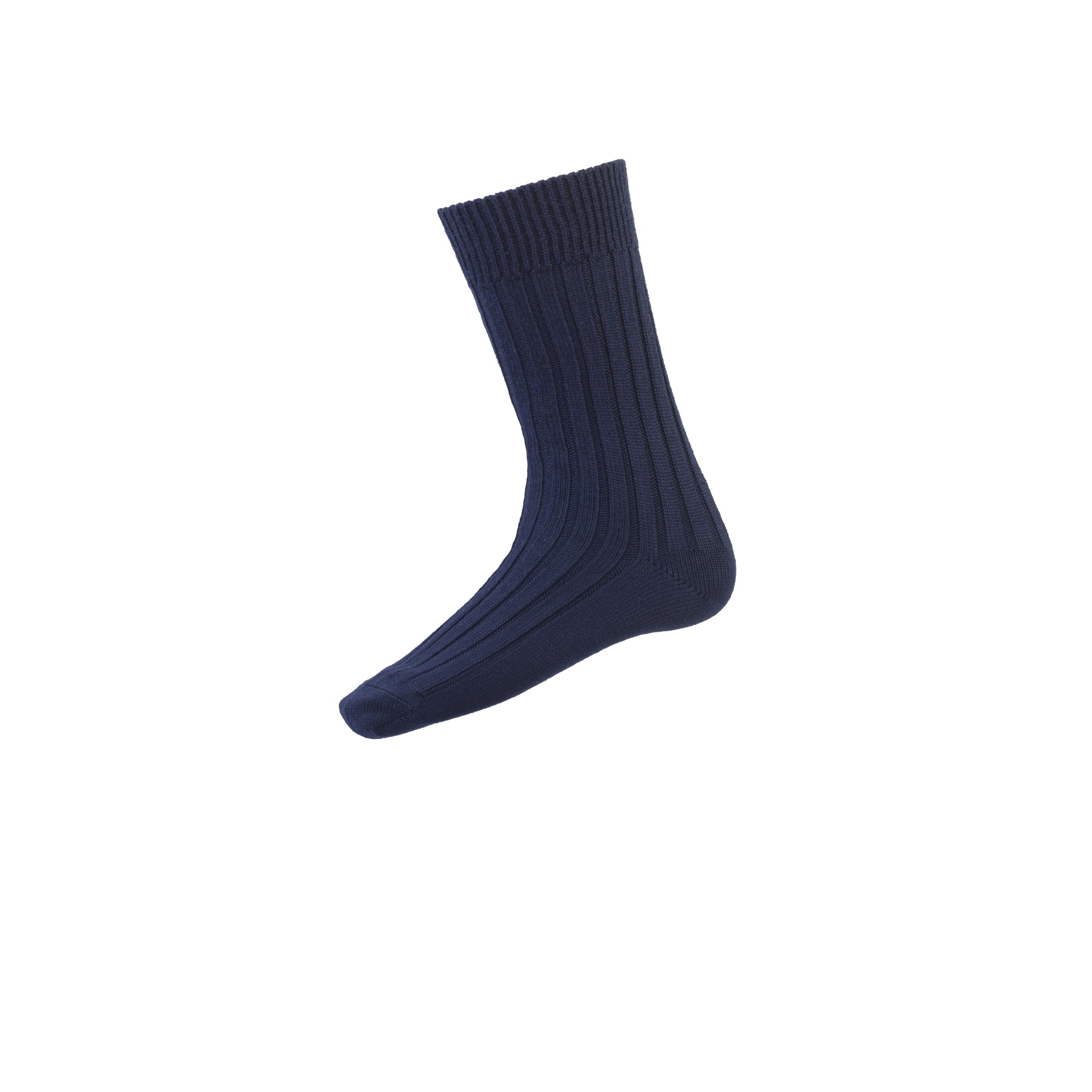 House of Cheviot – Gents Largs Sock – Navy – The Jail Dornoch