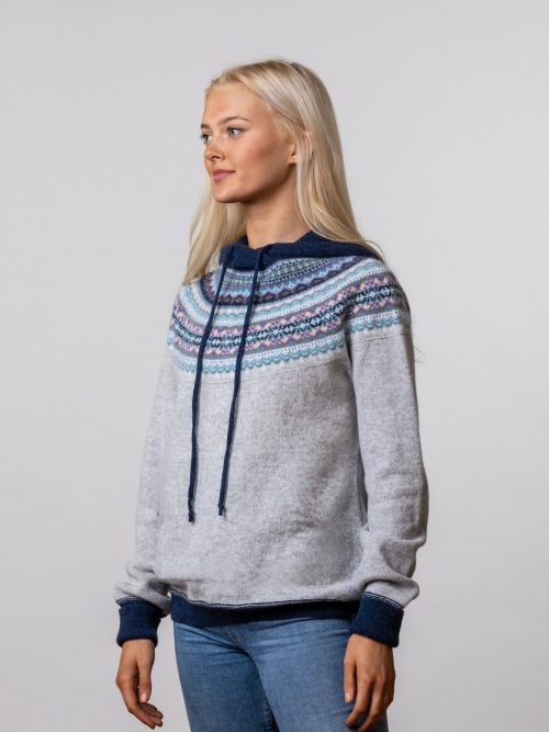 eribe knitwear ladies alpine hoody jail dornoch