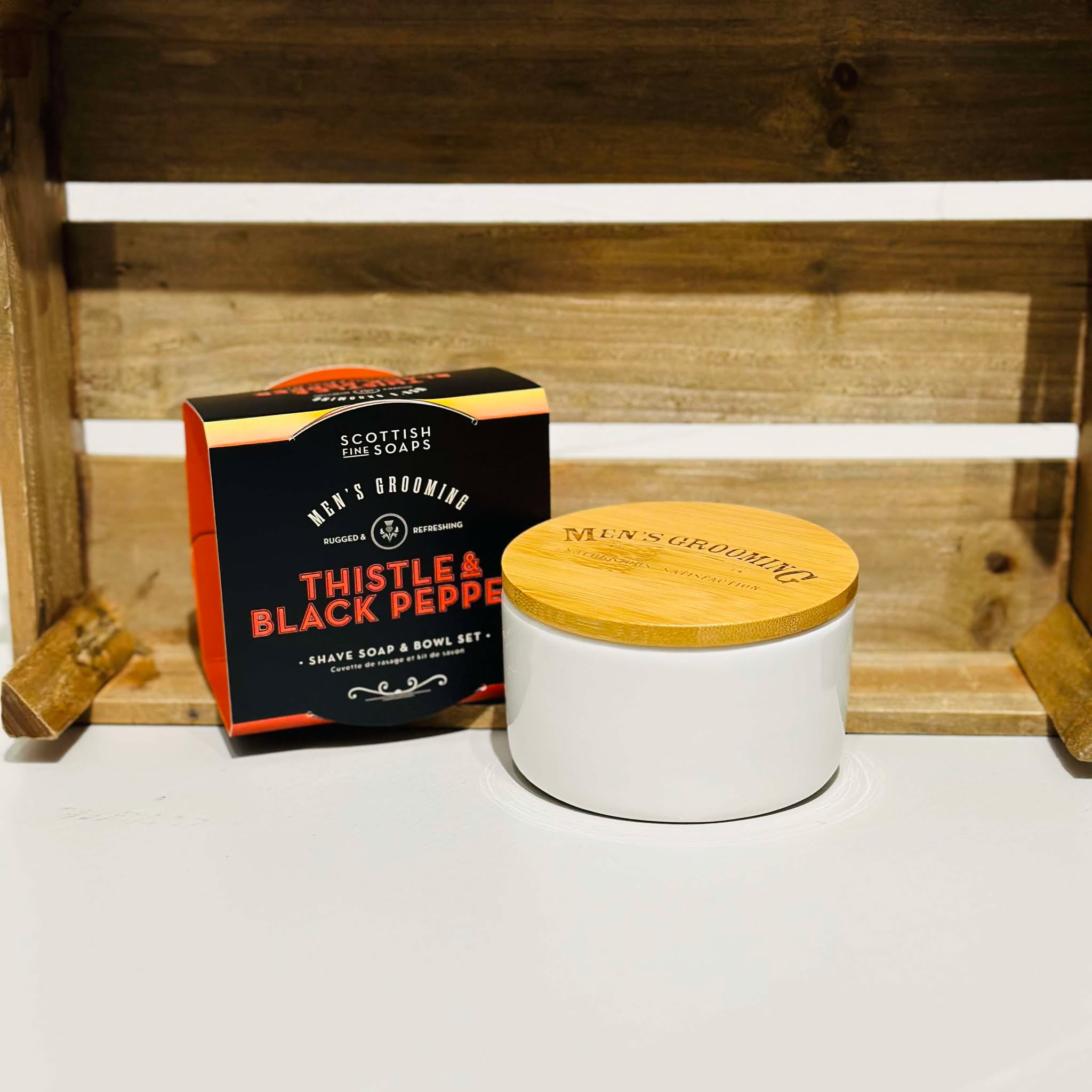 SCOTTISH FINE SOAPS MENS OAP AND BOWL SET JAIL DORNOCH