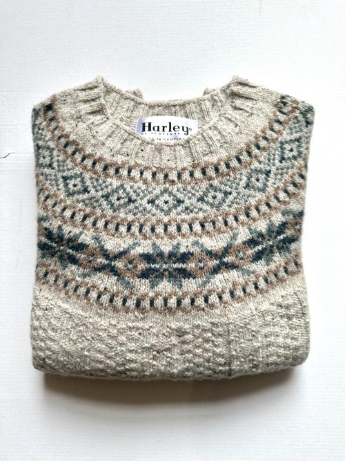 harley of scotland knitwear fairisle jumper jail dornoch
