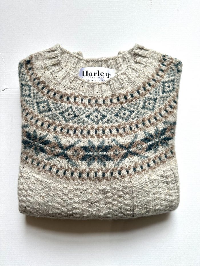 harley of scotland knitwear fairisle jumper jail dornoch