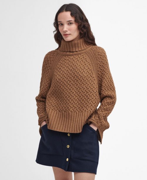 ladies barbour malton knitted jumper jail dornoch