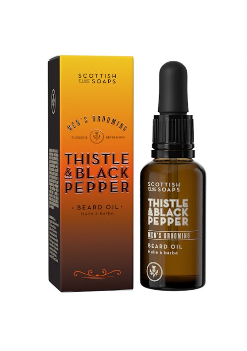 scottish fine soaps thistle and black pepper beard oil jail dornoch