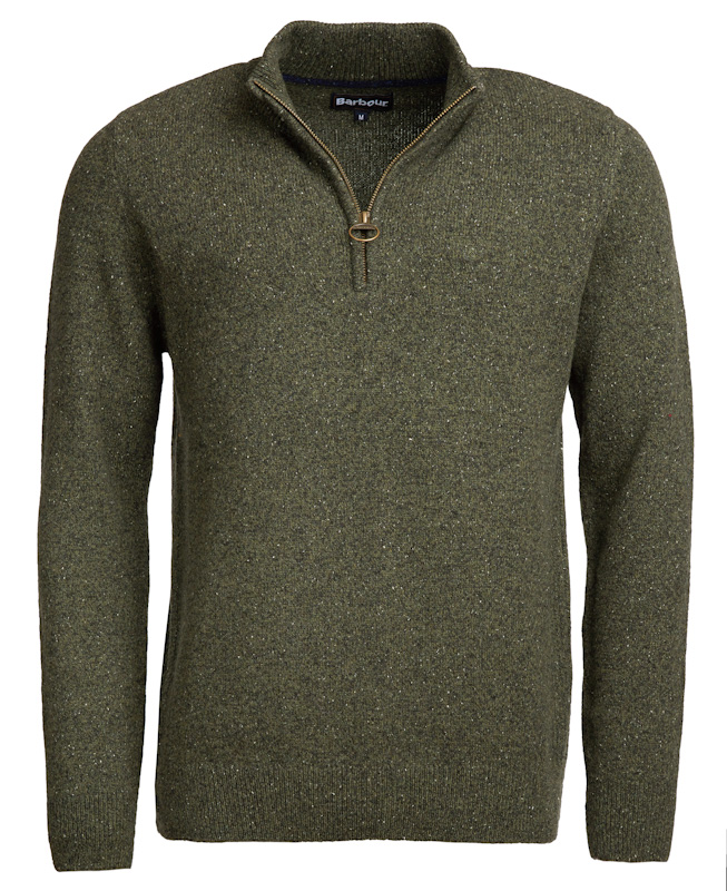 mens barbour tisbury half zip jumper jail dornoch
