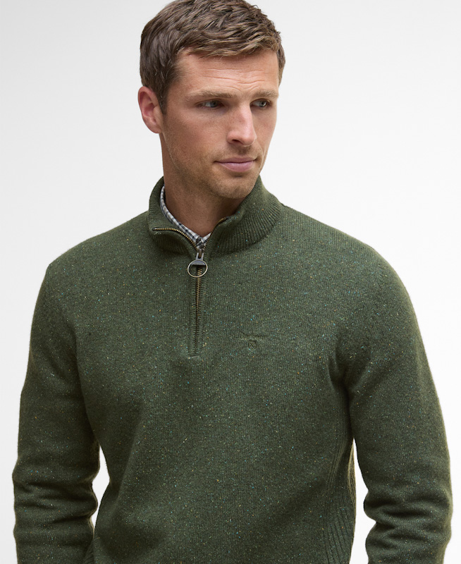 Barbour - Tisbury Half Zip Jumper - Seaweed - Image 3
