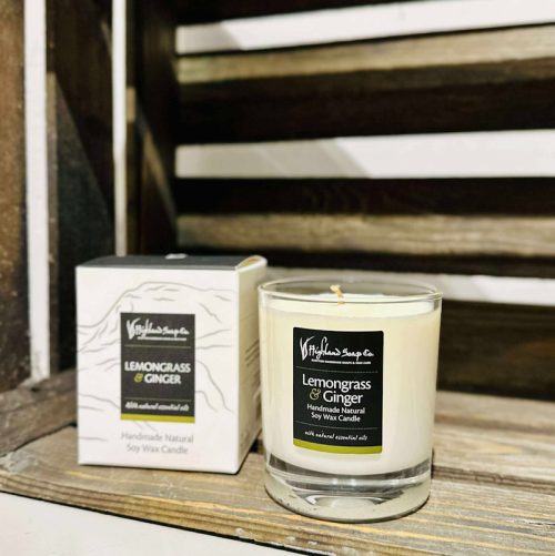 the highland soap candle lemon and ginger jail dornoch