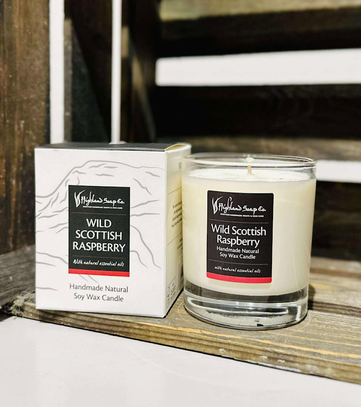 the highland soap company raspberry candle jail dornoch